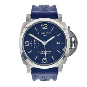 Panerai Luminor Stainless Steel Blue Dial 44mm Automatic Mens Watch PAM01033